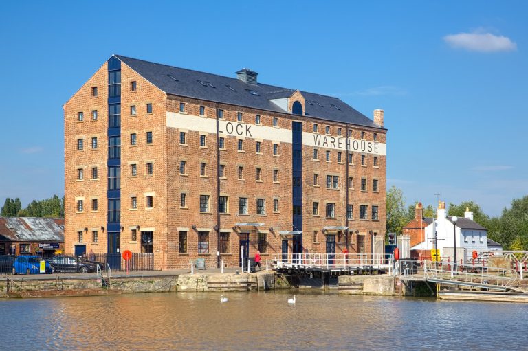 Newly restored building at Lock Warehouse - Gloucester Docks