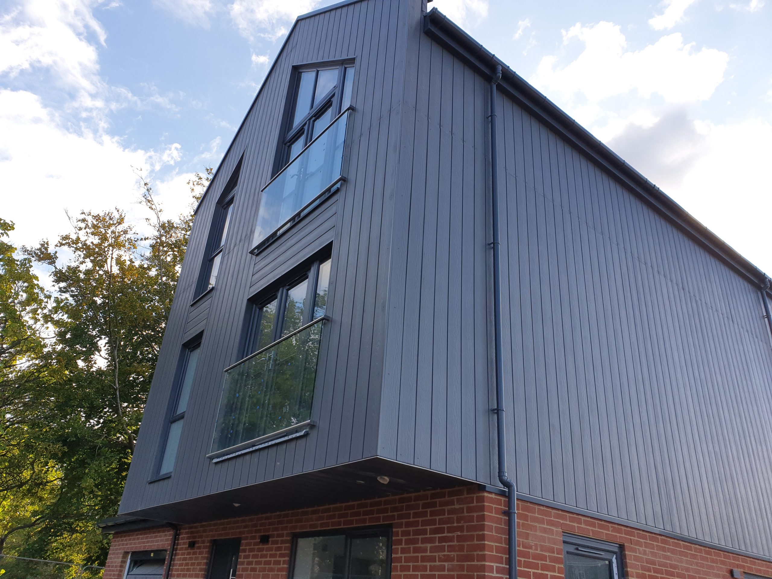 Lime Grove home exterior, made of brick and timber