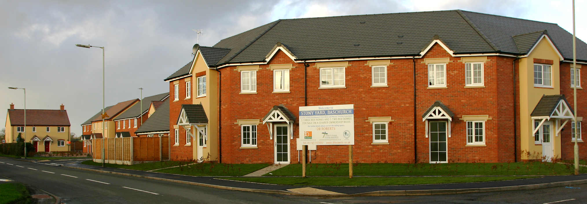 New build affordable housing by MELT Property at Baschurch, Shropshire