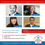 J6 Property Online Meet banner with speakers and topics