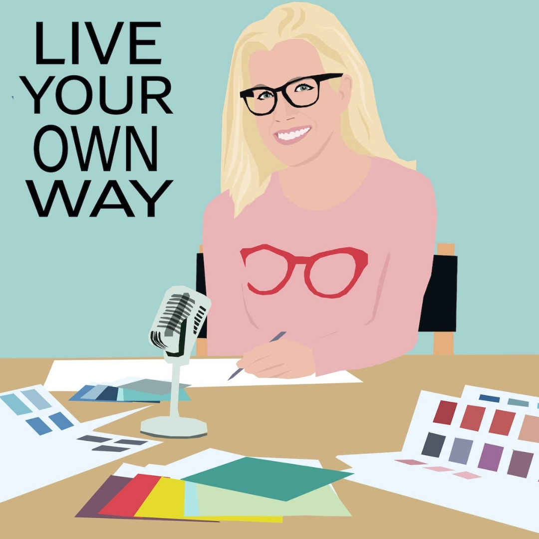 animated image of Lucy Gleeson, host of Live your own way podcast